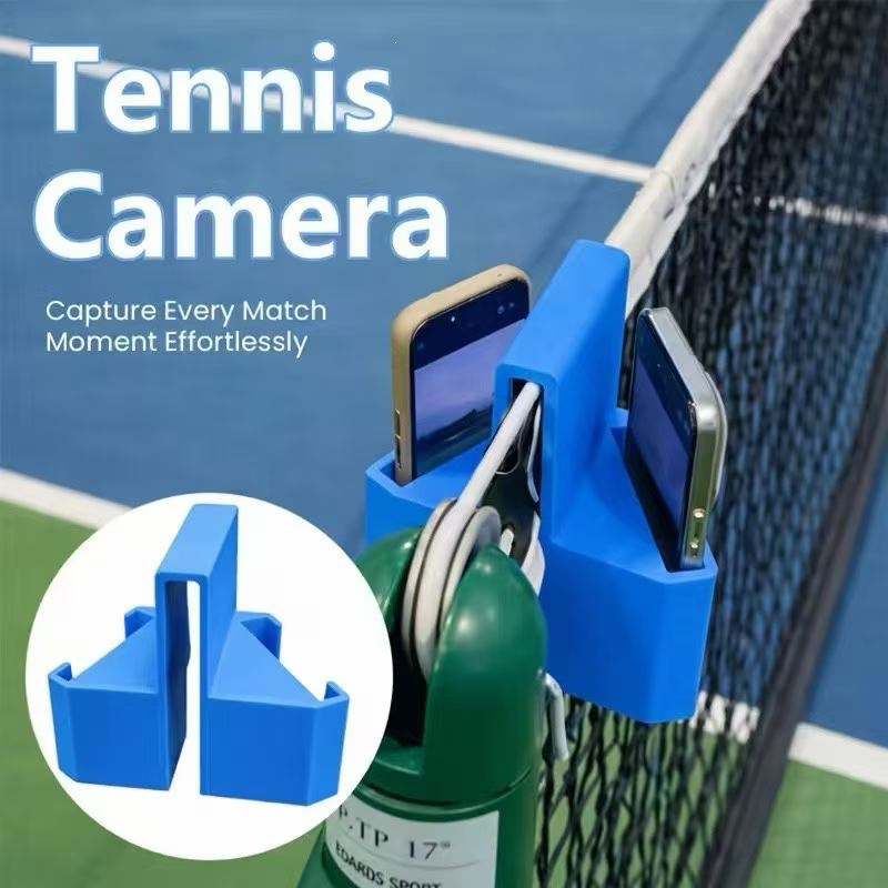 Outdoor Sports Net - 2 Stück Tennisnetz-Kamerahalterung, Handyhalterung für Outdoor-Sportarten,