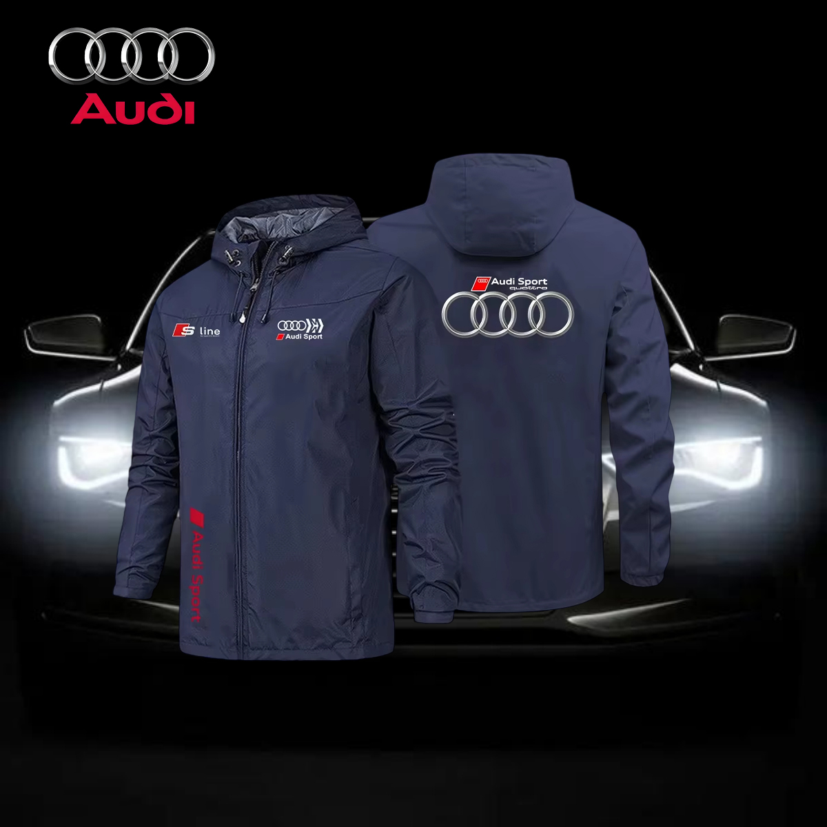 Outdoor Sport Logo - Herren Sport-Style Wasserdichte Atmungsaktive Jacke mit