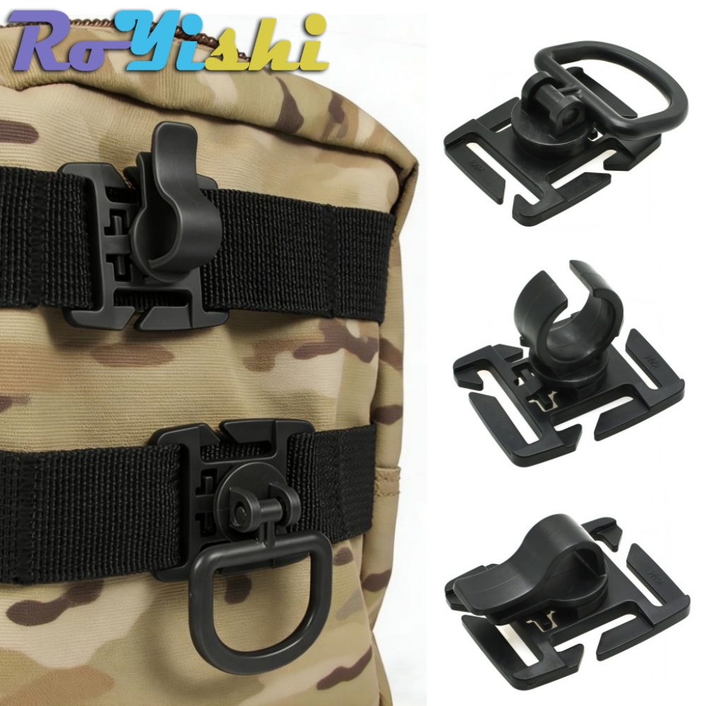 Outdoor Sport Backpack - Tragbarer 360-Grad-Drehpunkt ° Drehbarer Rucksackhaken, Lichtclip,