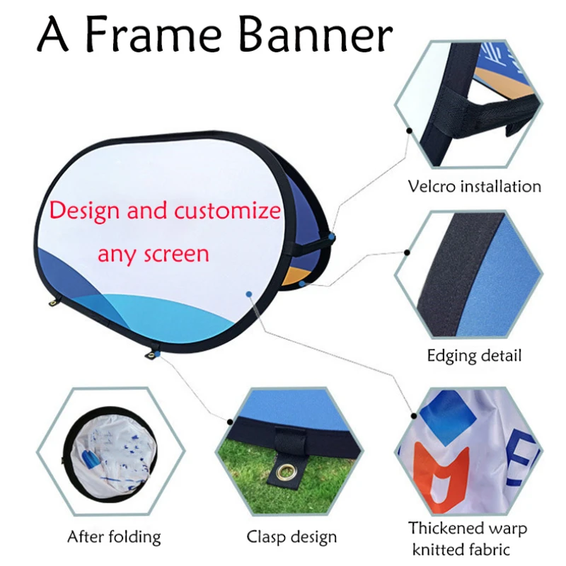 Outdoor Sport Logo - Pop-up ein Rahmen Banner frei Design