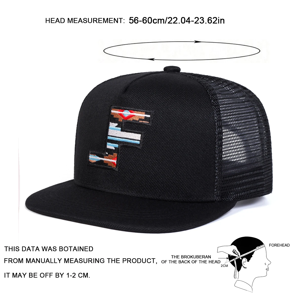 Unisex F-Buchstaben-Stickerei  – Outdoor Sports Net Bewertung und Preis
