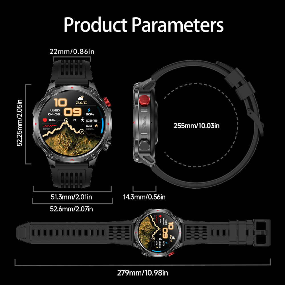 HT45 GPS Smartwatch - 1100mAh  – Outdoor Sport Smart Watch Bewertung und Preis