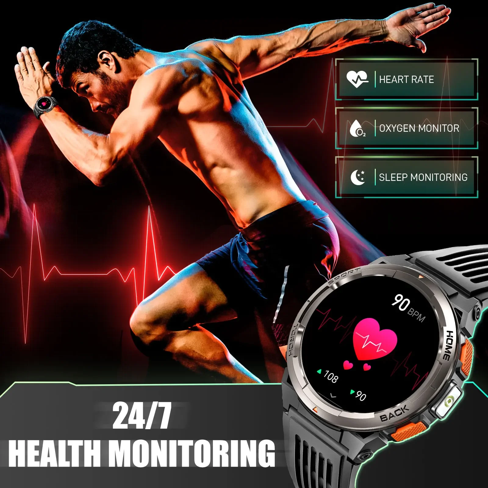 EIGIIS Smartwatch KE5 2024, 3  – Outdoor Sport Smart Watch Bewertung und Preis