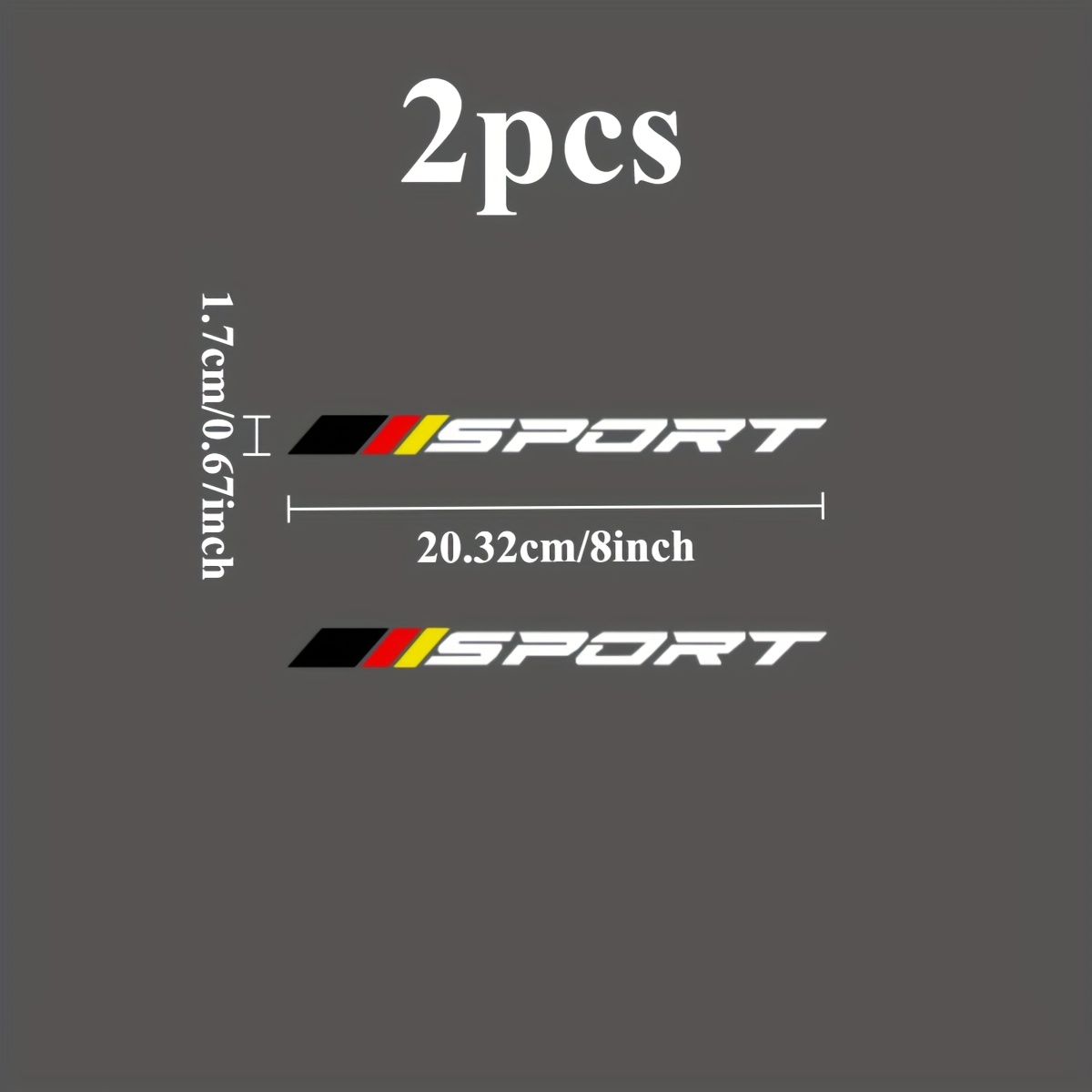 2PCS SPORT Logo 2D flache Aufk – Outdoor Sport Logo Bewertung und Preis